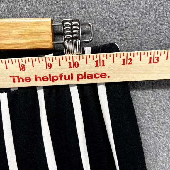 Eye Candy‎ pants Womens Blue white Stripe elastic waist Wide leg disco 80' retro - Picture 9 of 12